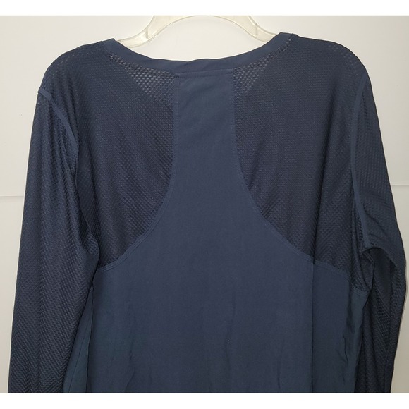 Champion Women's Navy Blue Long Sleeve Athletic Top Mesh Panels XL Athleticware - Picture 6 of 10